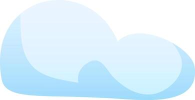 A soft blue cloud floats gently through a bright afternoon sky casting a delicate shadow over the tranquil landscape below evoking a sense of calm and peace vector