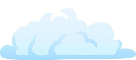 The fluffy white clouds drift slowly in a vibrant blue sky enhancing the peaceful midday ambiance. A tranquil setting encourages daydreaming and relaxation vector