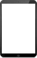 A sleek, modern tablet with a sleek design, set against a plain backdrop for a clean and simple presentation vector