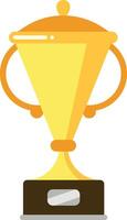 A golden trophy representing achievement and success, ideal for competitions and awards in various fields vector