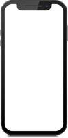 Blank smartphone screen displaying potential app interfaces in a modern workspace setting during daytime vector