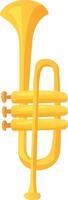 A cheerful yellow tuba stands out perfect for any music festival or performance. Its bright color suggests joy and excitement inviting musicians to play vector