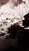 Cave in an extinct volcano on the island video
