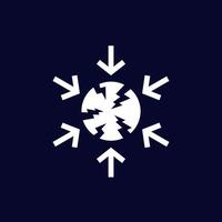 negative impact or damage icon, vector