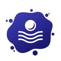 Elastic material icon icon, label vector