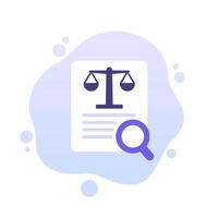 legal document search icon vector