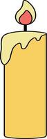 Cute Easter Element in Flat Cartoon Concept vector