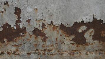 Rusty metal, Grunge metal background, Texture scratches and cracks, Iron surface full area. photo