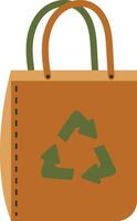 Zero Waste Element on White Background. Graphic Illustration in Cartoon Style. vector