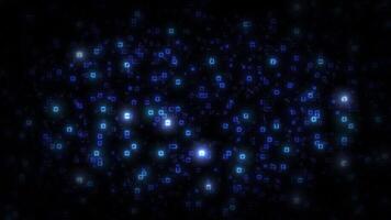 Abstract digital background. futuristic cyber world scene, sci-fi mesh, glowing technology surface, blockchain and big data visualization, network connection 4K animation, seamless loop. video