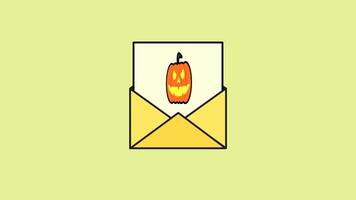 Animated of Halloween Invitation. Suitable to Place on Halloween Content and Halloween Event. video