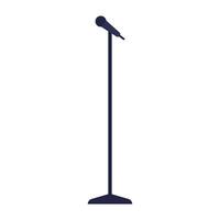 Microphone on the stand. illustration. vector
