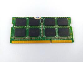 DDR ram memory computer laptop on white background photo