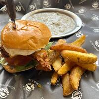 Burger and Fries - Classic combo, unbeatable flavor photo