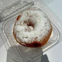 Sweetness overload with this sugary donut. A little sprinkle of happiness in every bite photo