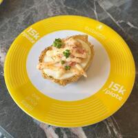 Golden egg bomb sushi, where elegance meets explosiveness photo