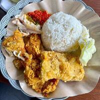 Spicing up my day with Nasi Ayam Geprek. Crunchy, spicy, and satisfying photo
