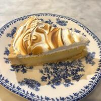 This lemon pie is a slice of sunshine on a plate photo