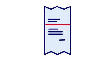 Looping animation of a notes document icon with a piece of paper, showcasing quick and easy digital note entry video