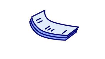 Looping animation of a small note piece flipping over, highlighting quick updates and adjustments to reminders or tasks video