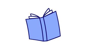 book document icon captivates with a gentle looping animation, enhancing the user interface for reading platforms and educational tools video