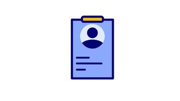 Looping animation of a noteboard icon with notes being pinned and removed, showcasing a dynamic and interactive digital noteboard video