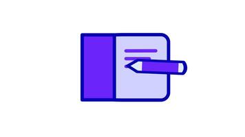 pen looping animation as it scribbles across papers, representing seamless workflow and creativity video