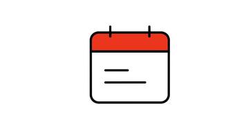Looping animation of notes, notebook, paper for memo or writing a note video