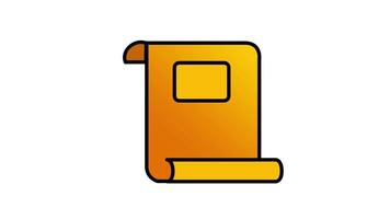 Looping animation of notes, notebook, paper for memo or writing a note video