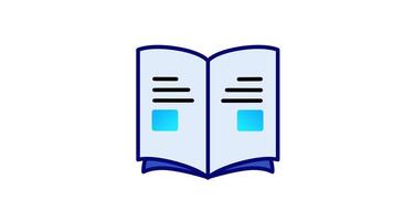 Looping animation of a notes document icon with pages turning, symbolizing seamless access to notes and important documents video