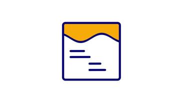 looping animation draws attention to this book document icon, ideal for knowledge management systems and digital archives video