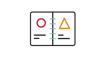 Looping animation of stacked books symbolizing knowledge, education, and learning resources video