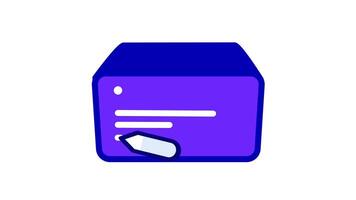 A smooth and flowing animation where a pen writes in an infinite loop, great for professional projects video