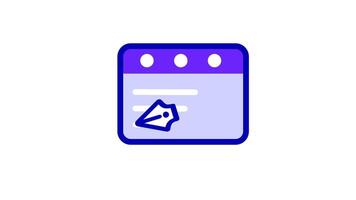 dynamic animation of a pen in motion, endlessly jotting on documents, for work or education themes. video