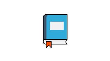 Looping animation of stacked books symbolizing knowledge, education, and learning resources video
