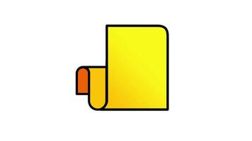 Looping animation of notes, notebook, paper for memo or writing a note video