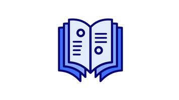 Looping animation of open notebook, highlighting organization and note-taking, ideal for productivity and educational platforms video
