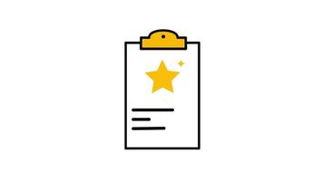 Looping animation of notes, notebook, paper for memo or writing a note video