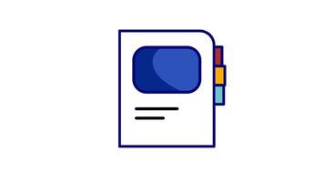 Looping animation of stacked books symbolizing knowledge, education, and learning resources video