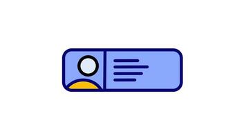Looping animation of a notes document icon with a folder opening, highlighting organized and structured note storage video