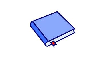 dynamic looping animation on this book document icon, designed for online reading tools and content sharing platforms video
