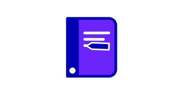 A pen glides smoothly across a page in a never ending animation, reflecting organized documentation video