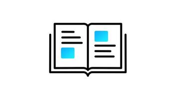 Looping animation of stacked books symbolizing knowledge, education, and learning resources video