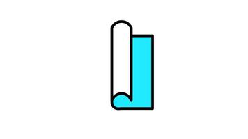 Looping animation of notes, notebook, paper for memo or writing a note video