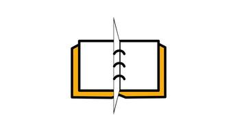 Looping animation of stacked books symbolizing knowledge, education, and learning resources video
