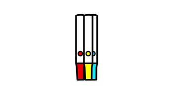 Looping animation of a pen marker, symbolizing highlighting, drawing, or creative sketching activities video