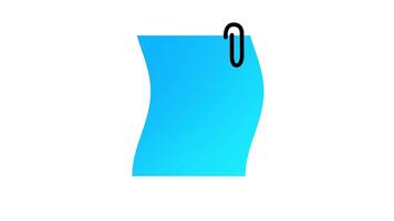 Looping animation of notes, notebook, paper for memo or writing a note video