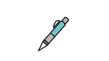Looping animation of a pen marker, symbolizing highlighting, drawing, or creative sketching activities video