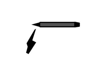 Looping animation of a pen marker, symbolizing highlighting, drawing, or creative sketching activities video