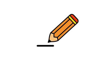 Looping animation of a pen marker, symbolizing highlighting, drawing, or creative sketching activities video